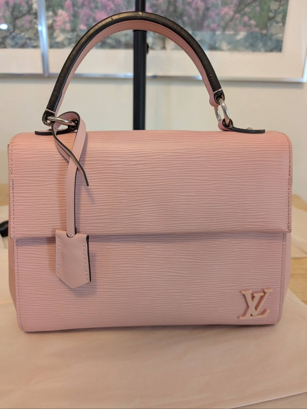 Louis Vuitton Pink Epi Leather Cluny BB In Rose Ballerine